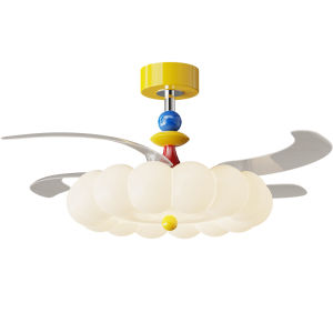 GUJIA | Dopamine Cream Colored Kids Room Fan Light