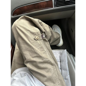 Khaki Fgza Pants American Functional Logging 07qwer Cargo Pants Men Trendy High Street Loose Straight-Leg Trousers