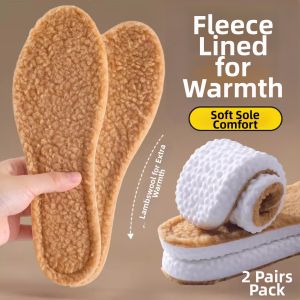 JIFANPAUL | Warm Wool Insole with Thick Fleece and Moisture Absorption for Winter