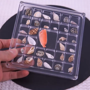 Shiok Living 🚀 Magnetic Flip Display Box Clear Acrylic Nail Crystal Diamond Jewelry Storage