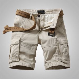 YUANZOU | Elastic Multi-Pocket Shorts