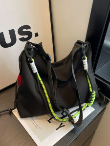 Yang Xueqiu Canvas Fashion Crossbody Bag Large Capacity Casual Tote for Women Student Summer Single Shoulder Bag