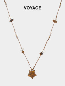 ZHENGZHAO | Five-point Star Adjustable Tiger Eye Stone Necklace