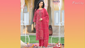 Radhika Lifestyle Satrangi - Vibrant Handworked Modal Chanderi Kurti Set with Muslin Jacquard Dupatta – 6 Stunning Colors Sizes L-XXL