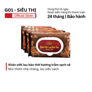 Khăn ướt lau bàn thờ hương trầm làm sạch dịu nhẹ giữ không gian thờ cúng trang nghiêm