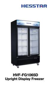 Hesstar 1100L HVF-FG1065D No Frost Upright Display Freezer (Black )直立式单门无霜展示冰柜