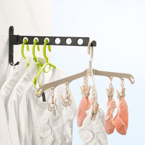 Foldable Telescopic Indoor Outdoor Clothes Drying Rack