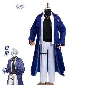 Halloween Star Iron Railway Suit Butterfly Linked Cosplay Costume Anime Game White Cosplay Clothing Lucky Costume