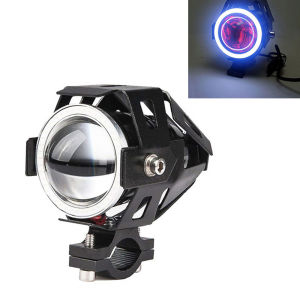 รถจักรยานยนต์ Spotlight Angel Eyes สีสันแฟลชเลเซอร์ดัดแปลง DEVIL Eye ไฟหน้า U7 คู่หมอกสําหรับ Suzuki Bmw HONDA