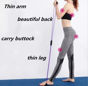8 Type Elastic Tension Rope Gym Fitness Sport Rubber Loop Pull Rope Exercise Stretch Belt Pilates Yoga Belt