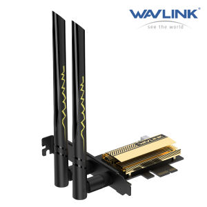 WAVLINK Card mạng AX5400Mbps WiFi 6E PCIe Bộ điều hợp không dây AX210 ba băng tần với Bluetooth 5.3 MU-MIMO WPA3 OFDMA Dành cho PC Windows 10/11