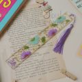 Floral Collection Resin Bookmark. 