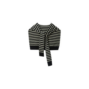 Carmen แจ็คเก็ตผ้าขนสัตว์สำหรับผู้หญิงฤดูหนาว 2025 ทรงใหม่ ปกคลุมไหล่ ผ้าฝ้ายนุ่ม แขนยาว ปกคอกลม ปิดด้วยกระดุม