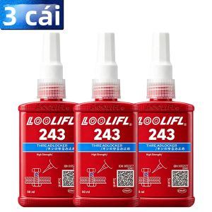 LOOLIFL | LOOLIFL 243 277 Keo Dán Kỵ Khí Threadlocker Cường Độ Cao Màu Đỏ Dùng Cho Ô Tô Và Công Nghiệp - Chất Khóa Ren Vĩnh Viễn Chất Chống Lỏng Ren Keo Dán Vít Chống Lỏng