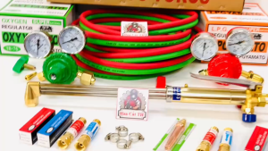 [ 10 Mét ] Trọn Bộ Đèn Cắt Gió Đá Yamato Đồng Thau Loại Tốt - Bộ Tay Cắt Oxy Gas Dây Hơi 8mm dài 10m