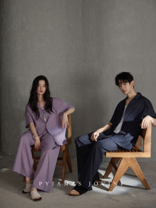 Couples Summer Pajama Set Cotton Breathable Lightweight