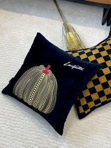 Modern Simple Nordic Style Pumpkin Embroidery Cushion Cover Sofa Living Room Throw Pillow Case Washable Universal Square Pillow