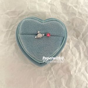 Pink Titanium Steel Ear Bone Studs S925 Silver Small Asteroid Combination Cute Milkiness Fashion Jewelry Ear Cuff Set