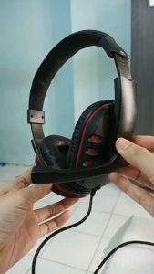 Headphone Gaming Kabel Wtih Microphone A5 - Headset Game Microphone A5