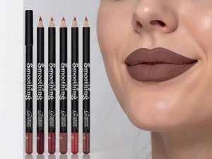 6-Color Waterproof Matte Lip Liner - Long-Lasting Non-Transfer Formula Matte Finish 6 Versatile Shades