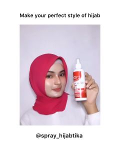 Spray Hijab Tika (free ciput) Jilbab tegak dan rapih anti meleyot 250ml