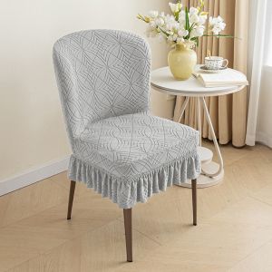Modern Simple Universal Belcher Chair Cover Home Use Full Wrap Backrest Integrated Dining Chair Cover Polyester Fabric
