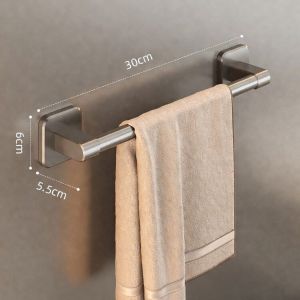 30-50cm Bathroom Towel Bar Towel Racks for Bathroom Wall Mounted Heavy Duty Hand Towel Holder Organizer Home Decor Towel Rod