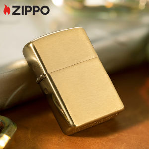 Zippo Armor® Brushed Brass Windproof Pocket Lighter | Zippo 168 Armor（ Lighter Without Fuel Inside )