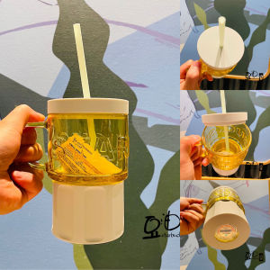 Starbuck ร้านค้าอย่างเป็นทางการ Starbuck แก้วแท้ฤดูร้อนฟางสีเหลืองถ้วยความจุขนาดใหญ่ถ้วยเบียร์ถ้วยคู่ Starbuck Tumbler Starbuck Mug
