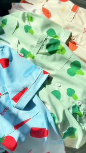 ชุดนอนครอบครัวลายผัก(เด็ก) Veggie Tales – ลายมะเขือเทศ / บรอกโคลี / มันฝรั่ง