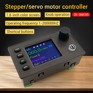 Aideepen | SMC05 Stepper Servo Motor Pulse Controller 2-Platform Control via PC&Mobile App 1HZ-200000HZ PLC Controller 12-24V 1HZ-200000HZ