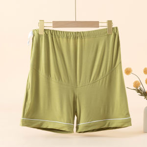 Quần Ngủ Bằng Vải Modal Mùa Hè Mỏng Co Giãn Có Thể Điều Chỉnh Đỡ Bụng Quần Ngắn Cỡ Lớn Năm Phần Quần Sau Sinh