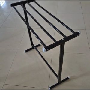 Towel Rack Small Simple Solid Rubber Wood Hanger Rack Stand