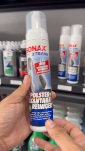 CHAI XỊT VỆ SINH LÀM SẠCH VẢI NỈ VÀ KHỬ MÙI DẠNG BỌT SONAX ALCANTARA 206141 250ML