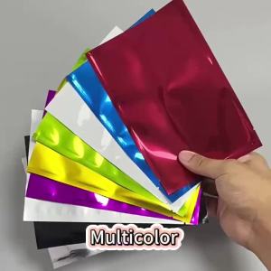 100 Chiếc Túi Nhôm Nhiều Màu Sắc Có Thể Đóng Kín Lại Dùng Để Đựng Cà Phê Đồ Ăn Nhẹ Kẹo Hạt Mặt Nạ - Túi Nhỏ Dẹt Lý Tưởng Làm Quà Tặng Cho Các Bữa Tiệc