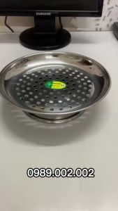 Xửng hấp có đế bằng inox 26cm không gỉ an toàn - Khay hấp - Vỉ hâp có đế