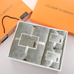 Bộ Khăn Tắm in Logo Bộ Ba Món Khăn Và Khăn Tắm Cho Đám Cưới Quà Tặng Doanh Nghiệp Thương Hiệu Khác Vải Polyester 80% Nylon 20%