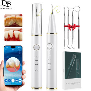 Visual Ultrasonic Teeth Cleaner Calculus Plaque Remover 3 Modes Ultrasonic Dental Scaler For Tooth Cleaning Whitening Oral Care