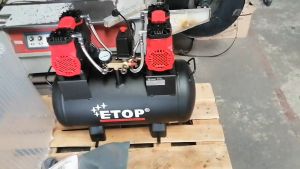 ETOP ปั๊มลม Oil Free 60/100/150/200 ลิตร ไม่ใช้น้ำมัน เติมลมได้เร็ว เริ่มต้นเร็ว 4 มอเตอร์ Super Turbo ปั๊มลมไฟฟ้า