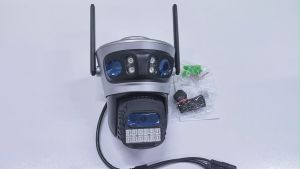 Hamrol Three Lens 15MP PTZ WiFi Camera 5G&2.4HZ AI Auto tracking monitoring Alarm Wireless Network CCTV O-KAM App