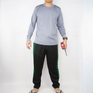 Portmanเสื้อคอกลมแขนยาวผ้ากีฬา ผ้าไมโครไฟเบอร์ เบาสบาย แห้งไว ใส่ทำงาน เท่ห์มาก