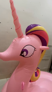 Pelampung Berenang Dewasa Kolam Renang Indoor Outdoor Pantai Private Pool Motif Unicorn Rose Gold