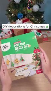 Mont Marte Colour Me Pop Out Deco Set 22pc - Christmas