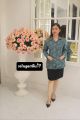 SERAGAM ATASAN PKK IJO WANITA LAPIS FURING BAHAN HALUS. 