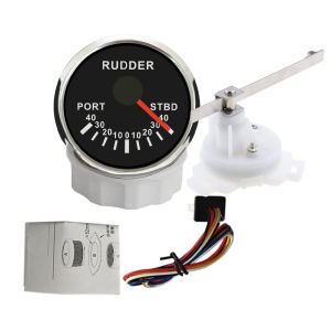ELING 52mm Rudder Angle Indicator Meter 0-190ohm with 7 Colors Backlights 12V 24V for Marine Boat