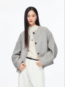 Vero Moda | Áo Khoác Lông Cừu và Alpaca Hai Mặt