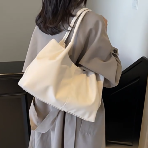 Túi kẹp nách nữ túi tote da trơn quai tròn dáng công sở đi học đi làm đi chơi Thanhthushop68 049