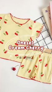 BOBOHO - SETELAN CHERY ANAK PEREMPUAN / BAJU ANAK PEREMPUAN LOKAL CHERY / SETELAN OBLONG BAYI PEREMPUAN MOTIF CHERY