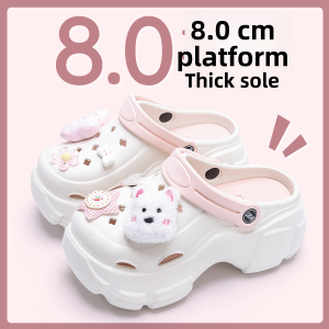 Womens Thick Bottom Sandals 2025 New Anti-Slip Small Size Heightening Beachside EVA Flip Flops Summer Outdoor Wear