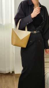 Spring New PUZZLE FOLD Geometric Large Capacity Womens Tote Bag Single Shoulder Crossbody Handbag Foldable Magnetic Buckle